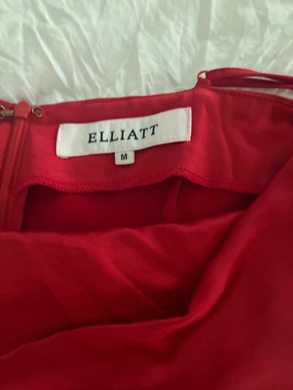 Elliatt Red Asymmetrical Slip Dress - Picture 5 of 5